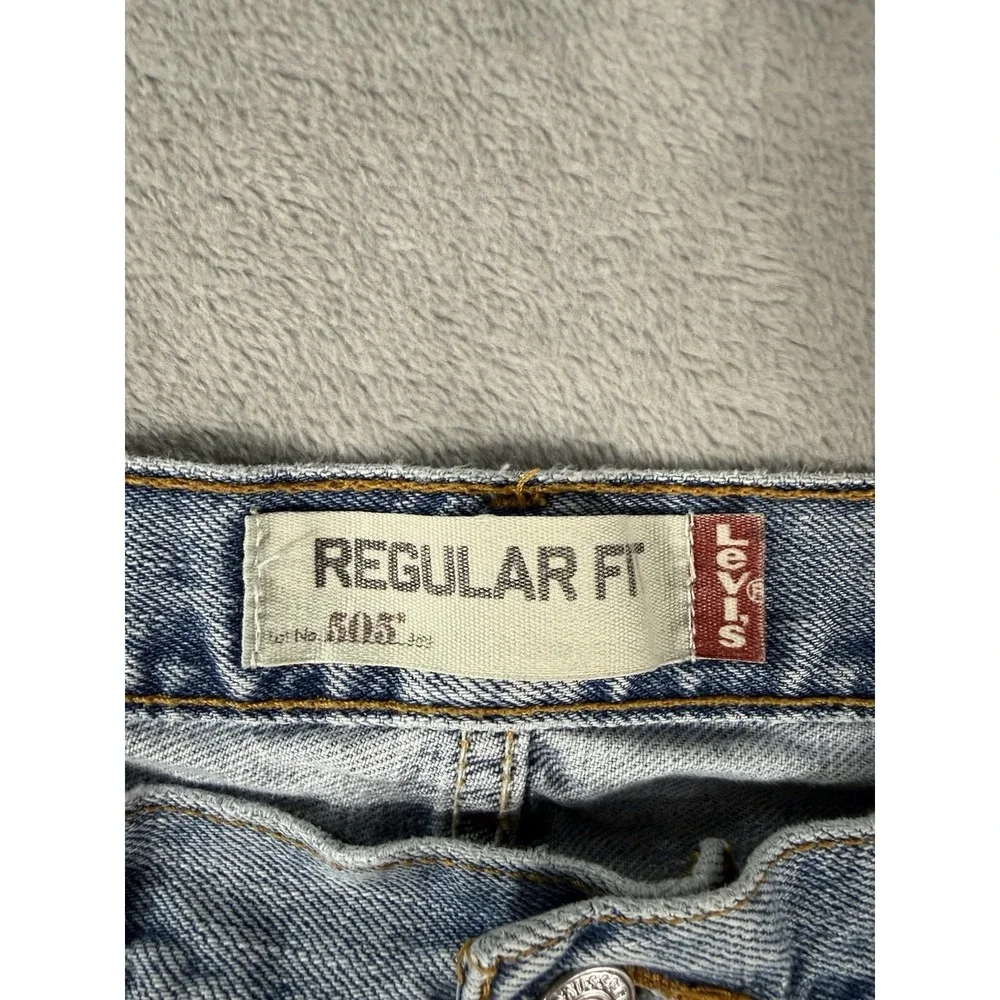 Levis 505 Jeans Mens 36x34 Blue Denim Regular Fit Straight Leg
